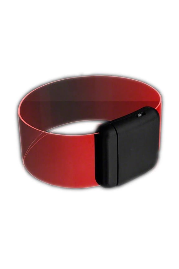 Cosmic Red LED Bracelets Magnetic Clasp