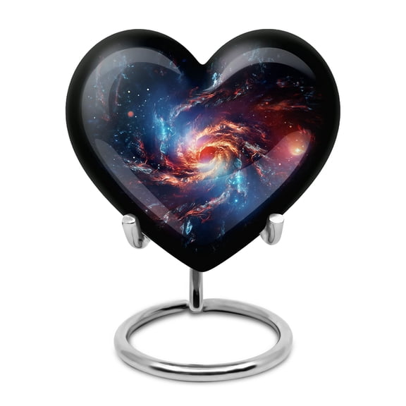 Cosmic Sea Small Cremation Urns - Creamation Urns - Harmony's Rest - Burial Urns For Adult Human Ashes - Modern Urn For Ashes - Elegant Tribute For Beloved Adults (3inch,1pcs)