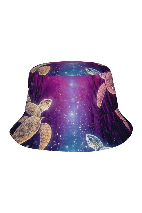 Cosmic Sea Turtles Fisherman's Hat Lightweight and Breathable Sun Hat Suitable for Both Men and Women