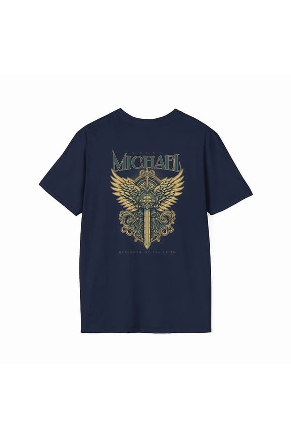 Cosmic Sentinel Tee – Vintage Mythic Line Art Graphic