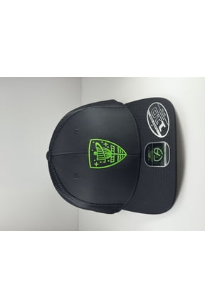 Cosmic Shield Hat Black/Green Snapback Stretch