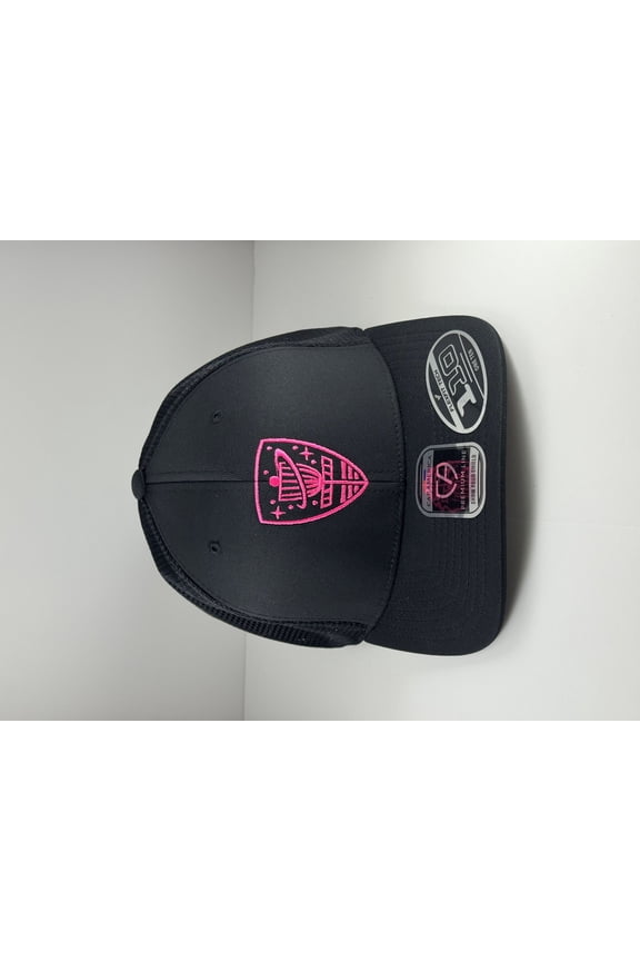 Cosmic Shield Hat Black/Pink Snapback Stretch