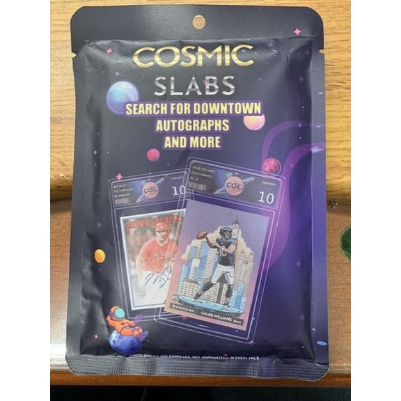 Cosmic Slab Pack Look For Downtowns, Autos And More . NFL, MLB Or NBA Inside.  Each pack guarantees a premium, graded card slab from top-tier grading companies like PSA, CGC, Beckett, and more.