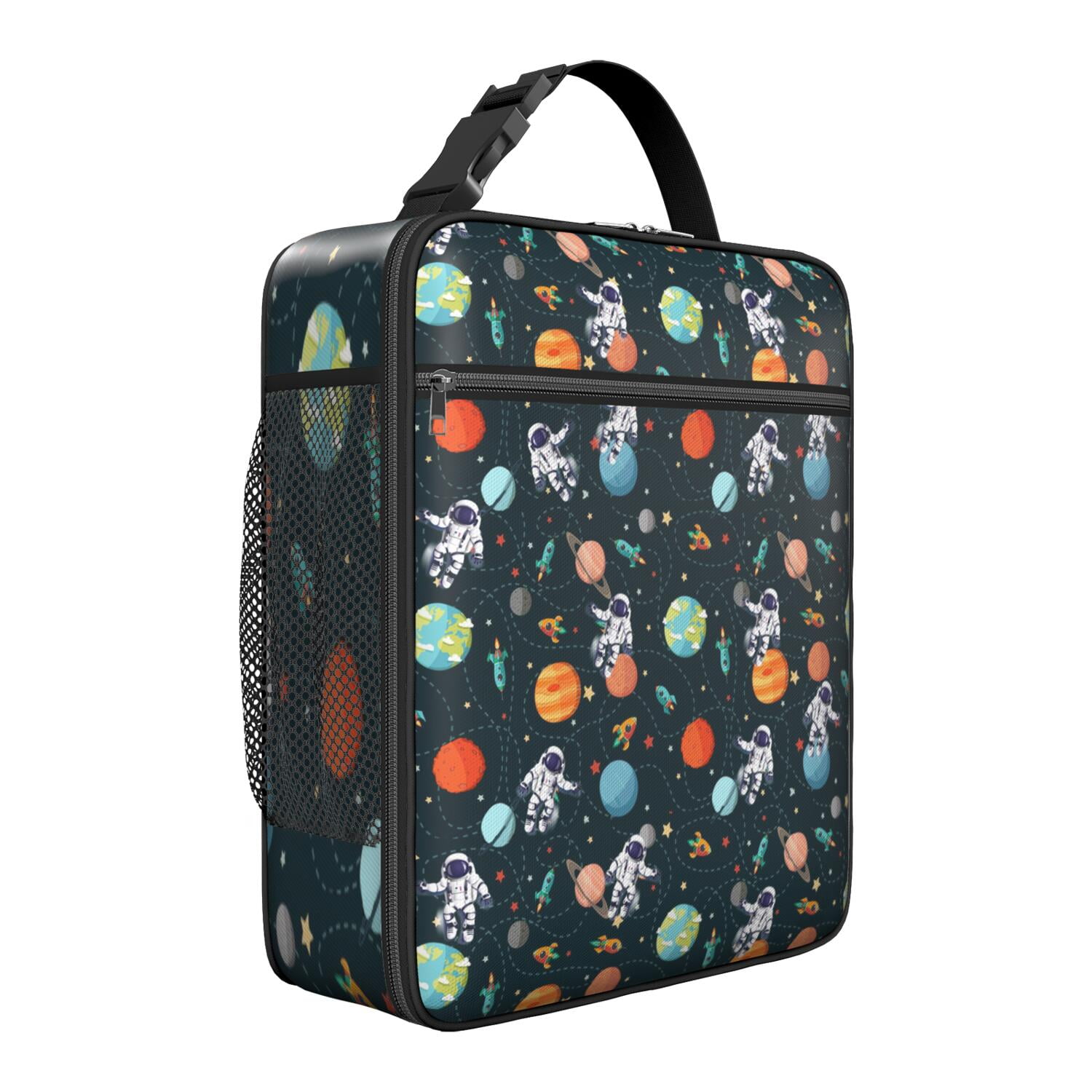 Cosmic Space Insulated Lunch Box – Sci-fi Aesthetic Bento Tote with ...