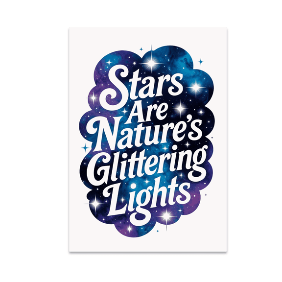 Cosmic Star Decor - Astro Nature Humor Enthusiast - 13x19 Poster Print