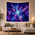 thumbnail image 1 of Cosmic Starburst in Swirling Nebula, Energetic Psychedelic for Space Lovers, Celestial Wall Art Decor, Housewarming Gift, Tapestry Wall Hanging for Bedroom and Dorm, 1 of 7