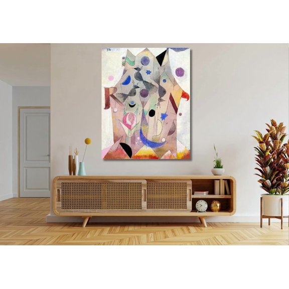 Cosmic Station Space Orbit Universe Landscape, Unframed Canvas