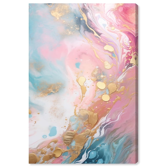 Cosmic Streams Canvas Geode Wall Art by Art Remedy, Gallery Wrapped, 16" x 24"