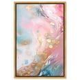 thumbnail image 1 of Cosmic Streams Canvas Geode Wall Art by Art Remedy, Gold Frame, 36" x 54", 1 of 7