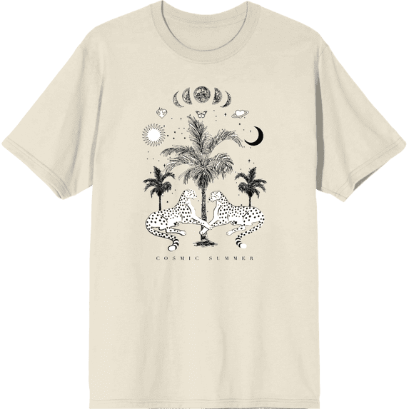 Cosmic Summer Adult Short Sleeve Tee-3XL-Off-White