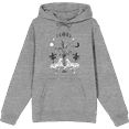thumbnail image 1 of Cosmic Summer Cheetahs Long Sleeve Adult Hooded Sweatshirt-Medium-Heather Gray, 1 of 3