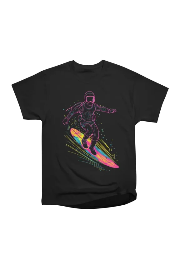 Cosmic Surf T-Shirt Tee Gift For Him Merch For Her Apparel For Friend