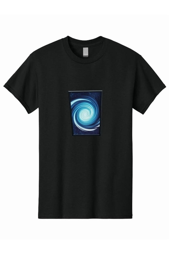 Cosmic Vortex Abstract Space Galaxy Swirl Nebula Outer Universe Unisex T-Shirt, S-5XL