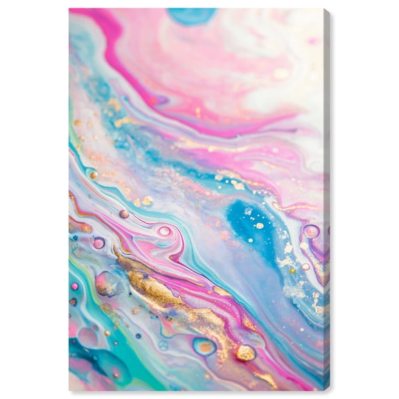 Cosmic Waterways Canvas Geode Wall Art by Art Remedy, Gallery Wrapped, 36" x 54"