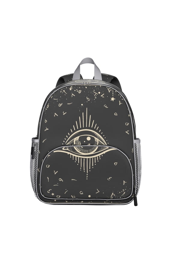 Cosmic Witchy Print Ergonomic Backpack - Waterproof, Breathable & Spine-Support for Students