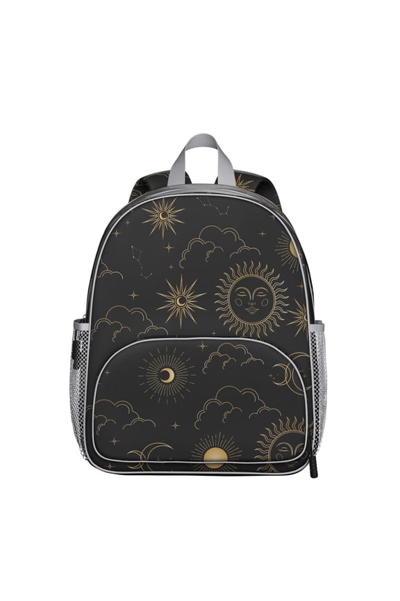 Cosmic Witchy Print Ergonomic Backpack - Waterproof, Breathable & Spine-Support for Students