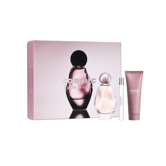 Cosmic by Kylie Jenner 3.3 EDP Womens Perfume+ 2.5 lotion+ travel spray Set NIB