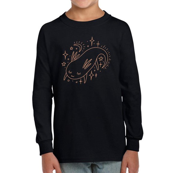 Cosmical Axolotl Long Sleeve Toddler -Image by Shutterstock,  5 Toddler