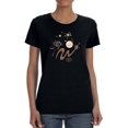 thumbnail image 1 of Cosmical Snake And Eyes Shaped T-Shirt Women -Image by Shutterstock, Female 3X-Large, 1 of 4