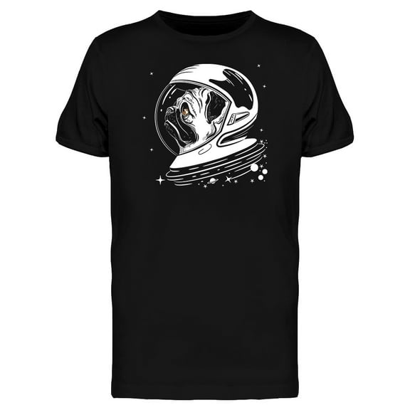 Cosmis Pug Astronaut T-Shirt Men -Image by Shutterstock, Male 3X-Large