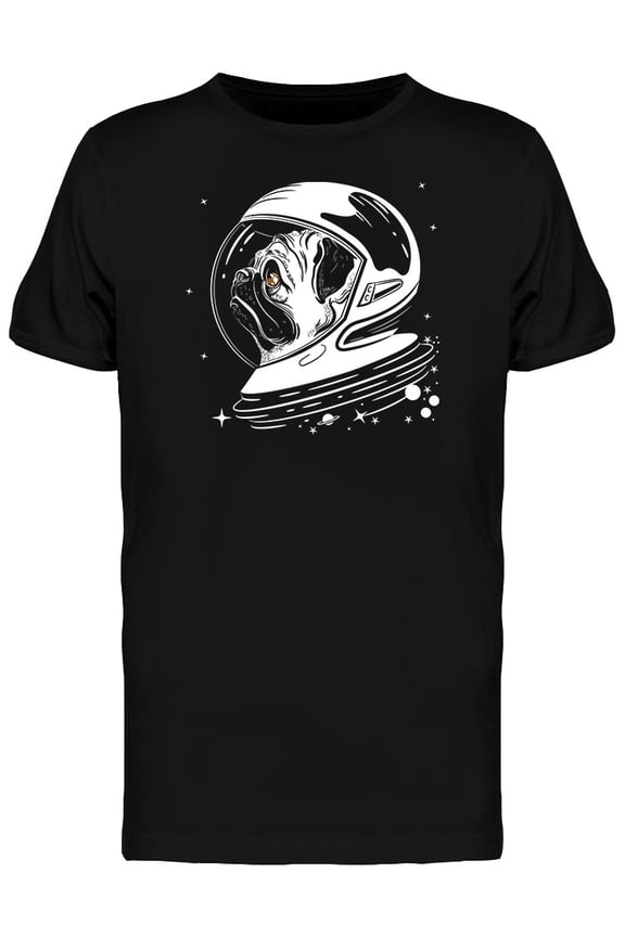 Cosmis Pug Astronaut T-Shirt Men -Image by Shutterstock, Male 3X-Large