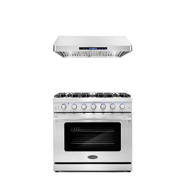 2 Kitchen Ranges Cosmo 2 Piece Kitchen Appliance Packages with 36