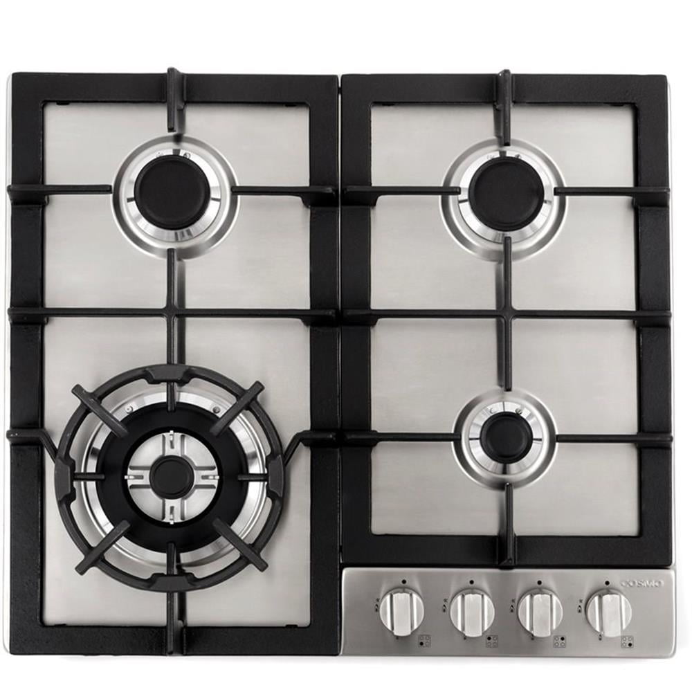 Cosmo 24" Stainless Steel Gas Cooktop with 4 Burners