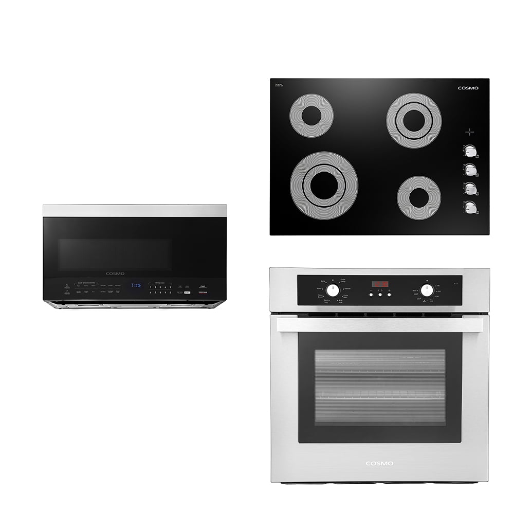 Cosmo 3 Piece Kitchen Appliance Package with 30'' Gas Freestanding Range ,  Built-In Dishwasher , Insert Range Hood , and Air Fryer - Yahoo Shopping
