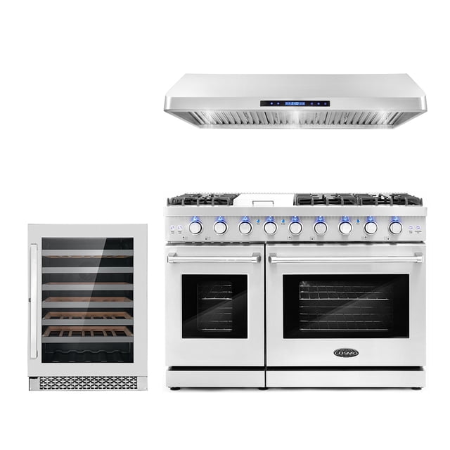 Cosmo 3 Piece Kitchen Appliance Packages with 48