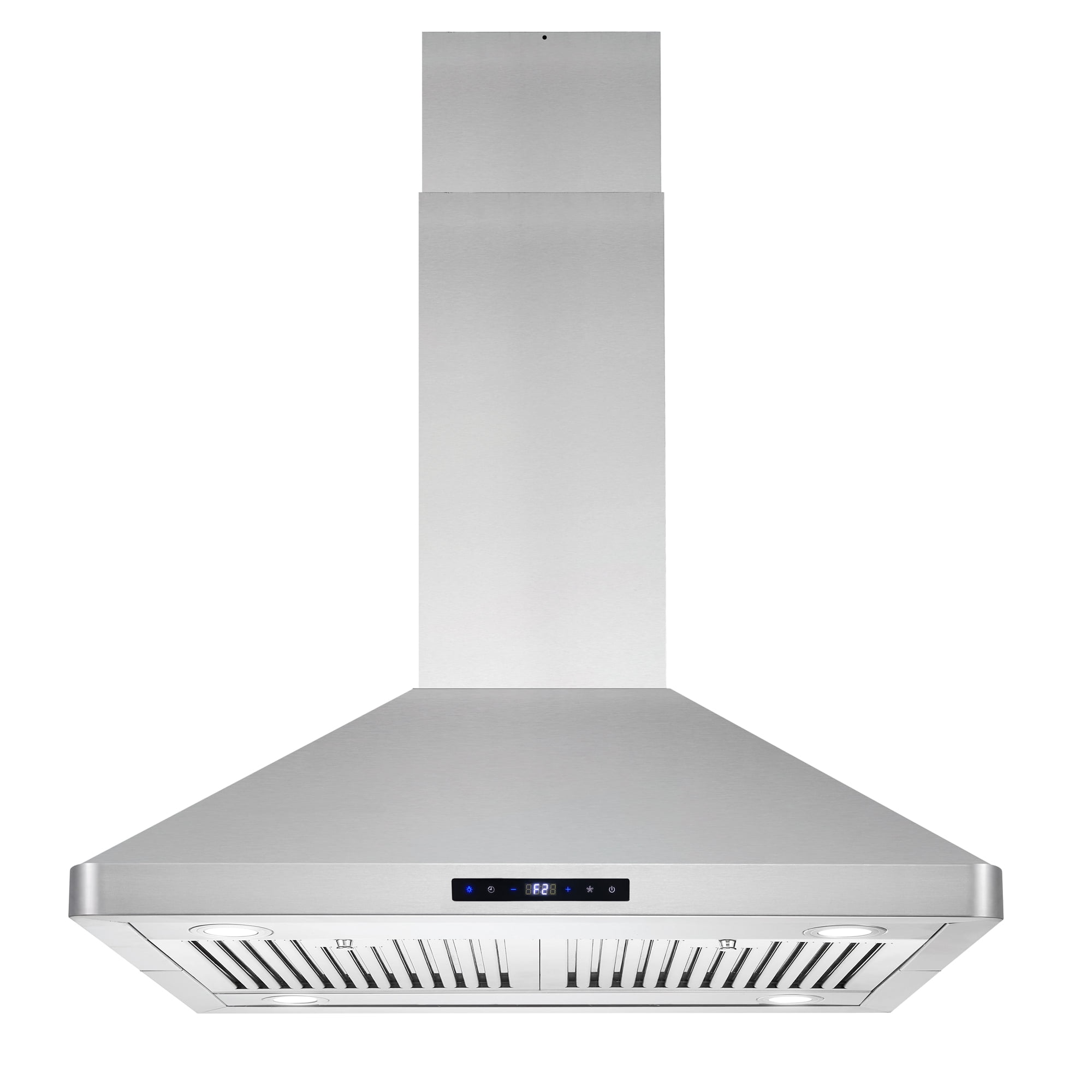 Cosmo 30" 380 CFM Ducted Island Range Hood Kitchen Hood in Stainless