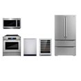 thumbnail image 1 of Cosmo 30" Electric Range & Micro w/ Fan & Dishwasher & Wine Cooler & Fridge Set, 1 of 42