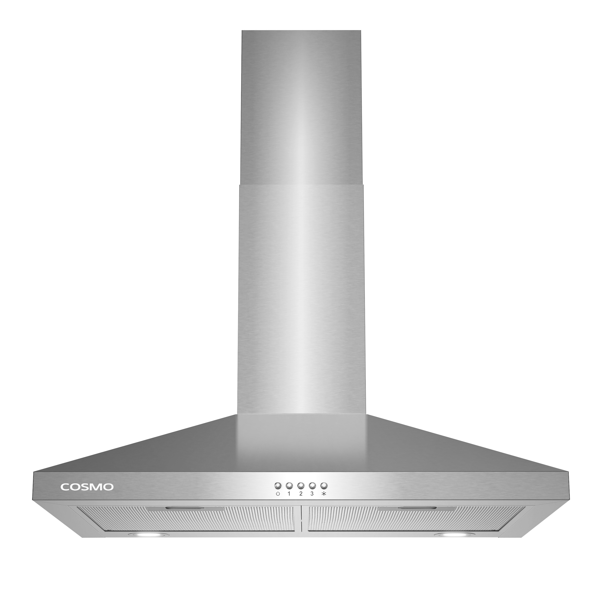 Cosmo 30 in. Ducted Wall Mount Range Hood in Stainless Steel with LED