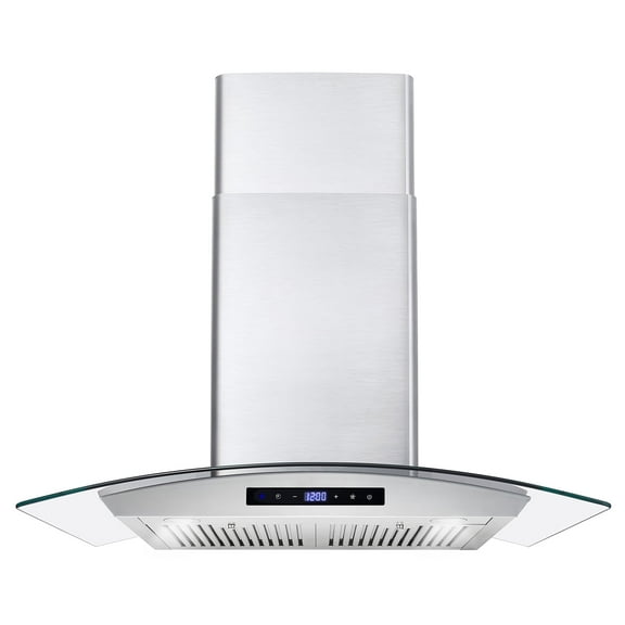Cosmo 30 in. Ducted Wall Mount Range Hood in Stainless Steel with Touch Controls, LED Lighting and Permanent Filters