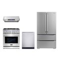 thumbnail image 1 of Cosmo 30 in. Gas Range & Range Hood & Dishwasher & Refrigerator Set, 1 of 38
