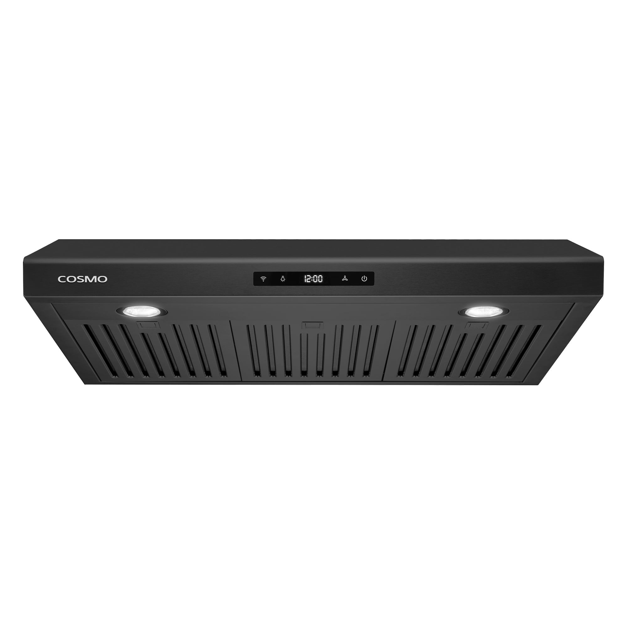 30-Inch Matte Black Stainless Steel Under Cabinet Range Hood