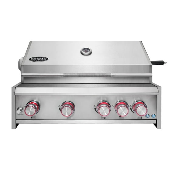 Cosmo 32 in. Built-In Propane Gas Grill with 5 Burners, Infrared Rotisserie, Knob LED Lighting in Stainless Steel