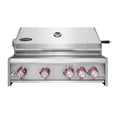 thumbnail image 1 of Cosmo 32 in. Built-In 4 Burner Propane Gas Grill with Infrared Rotisserie, Knob LED Lighting in Stainless Steel, 1 of 15