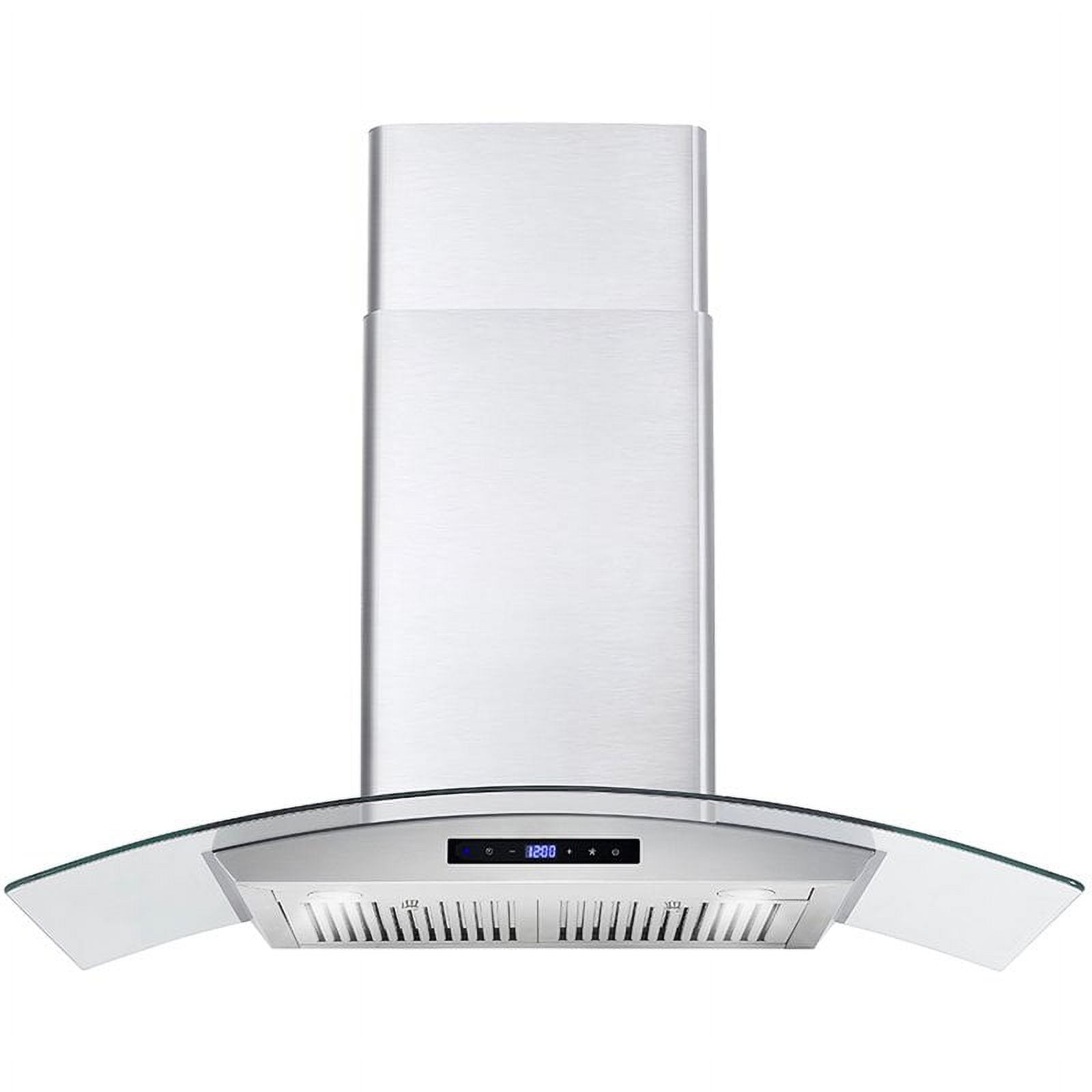 IKTCH Range Hoods 30 inch Wall Mount 900 CFM Ducted/Ductless Convertible,  Kitchen Chimney Vent Stainless Steel with Gesture Sensing & Touch Control