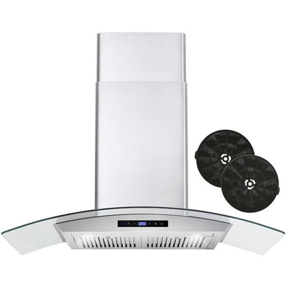 36 in. Vista Collection Ductless Wall Mount Range Hood in Stainless Steel