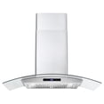 thumbnail image 1 of Cosmo 36 in. Ducted Wall Mount Range Hood Kitchen Hood in Stainless Steel with Touch Controls, LED Lighting and Permanent Filters, 1 of 15