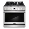 thumbnail image 1 of Cosmo 36 in. Lumin Collection 6.0 cu. ft. Gas Range with 6 Sealed Gas Burners and Convection Oven in Stainless Steel, 1 of 10