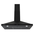 thumbnail image 1 of Cosmo 36 in. Vista Collection Ducted Wall Mount Range Hood, Touch Controls, LED Lights, Matte Black, 1 of 15