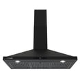 thumbnail image 1 of Cosmo 36 in. Vista Collection Ducted Wall Mount Range Hood, Touch Controls, LED Lights, Matte Black, 1 of 15
