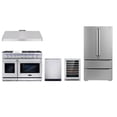 thumbnail image 1 of Cosmo 48 in. Gas Range & Hood & Dishwasher & Wine Cooler & Refrigerator Set, 1 of 44