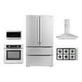 thumbnail image 1 of Cosmo 5 Piece Kitchen Package With 36" Gas Cooktop 24" Single Electric Wall Oven 24.4" Countertop Microwave French Door Refrigerator & 24" Built-in Fully Integrated Dishwasher, 1 of 3