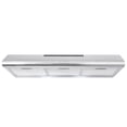 thumbnail image 1 of 36 in. Delta Collection Ducted Under Cabinet Range Hood, Button Control, LED Lights, Stainless Steel, 1 of 16