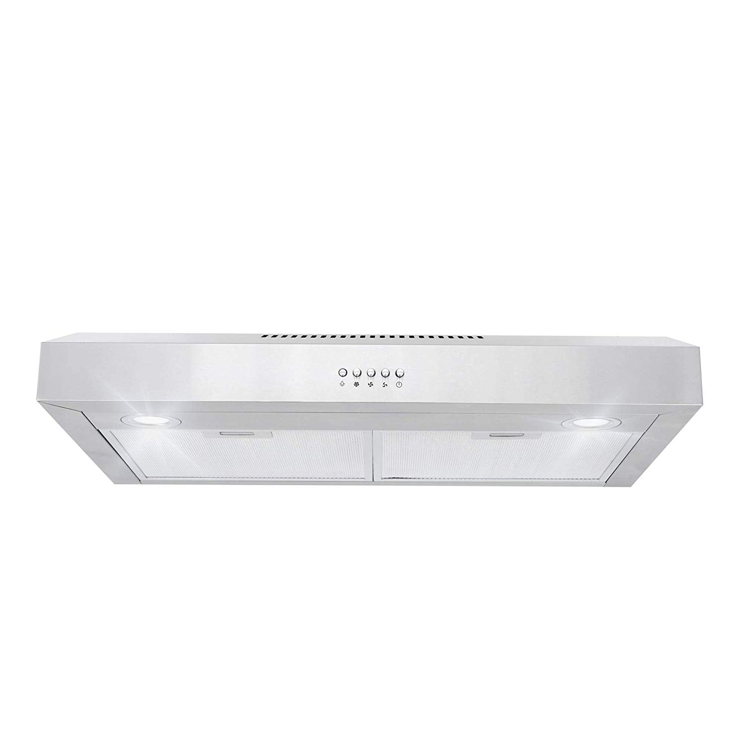 Cosmo COS5U30 30 Inch Under Range Hood w/ Push Control, Stainless Steel