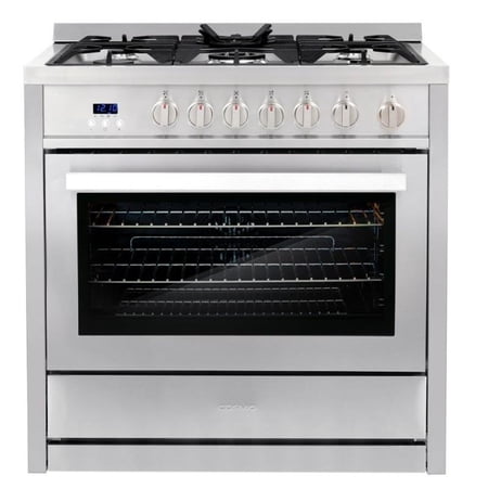 36 in. Nebula Collection 3.8 cu. ft. 5 Burners Gas Range- LP Kit
