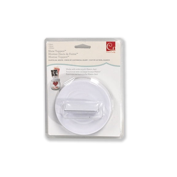 Cosmo Cricket Show Toppers Clip & Lid White