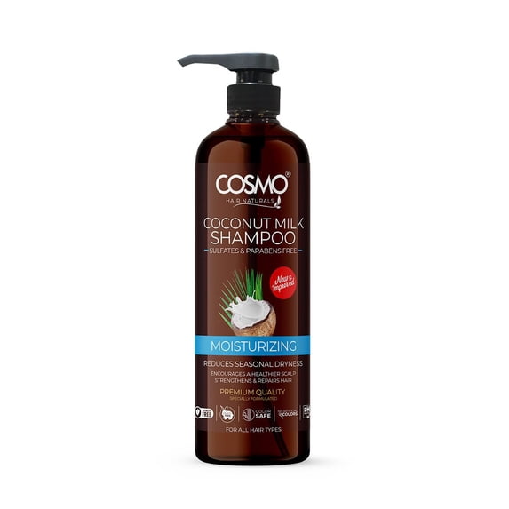 Cosmo Hair Care Moisturizing Coconut Milk Shampoo 1000ml - 33.8 fl. Oz